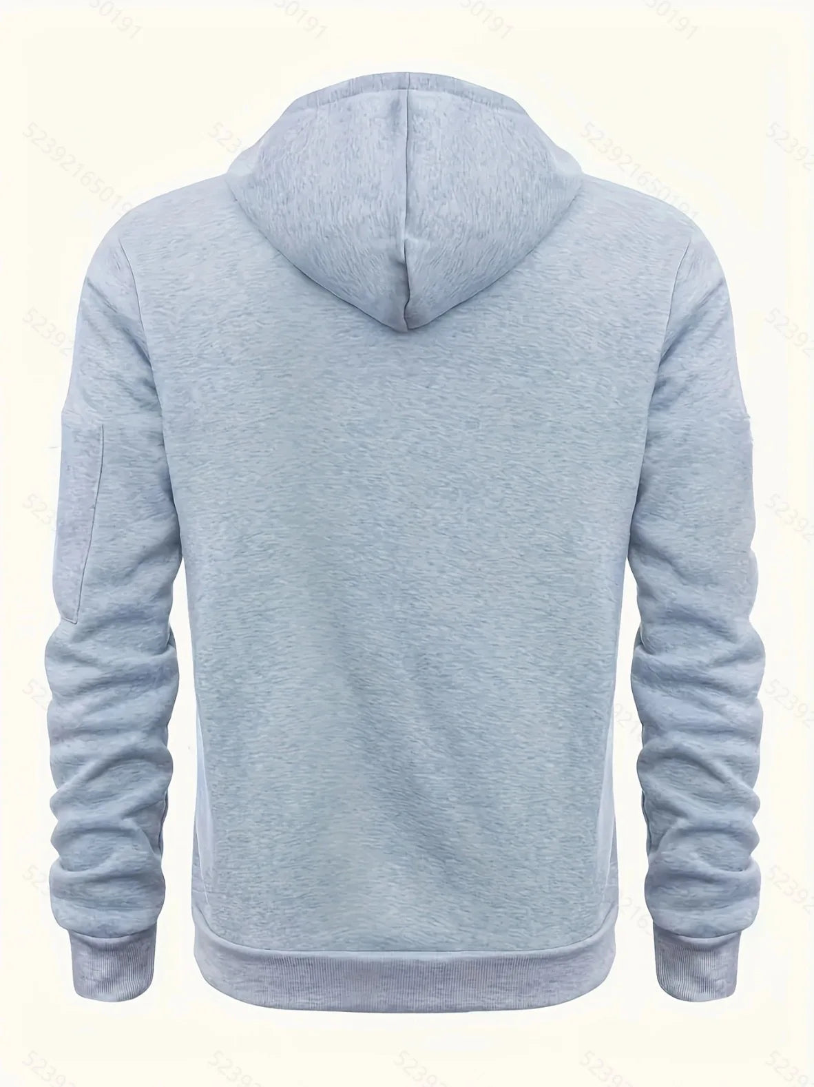 Men's Autumn Winter Sports Zipper Hoodie with Kangaroo Pocket Breathable Casual Wear for Running Hiking Outing Dating Gym