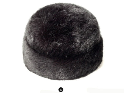 Thick Warm Winter Hats for Men Classic Faux Fur Russian Hat Male Snow Ski Earflap Cap Bomber Hat Dad Father Russian Cap