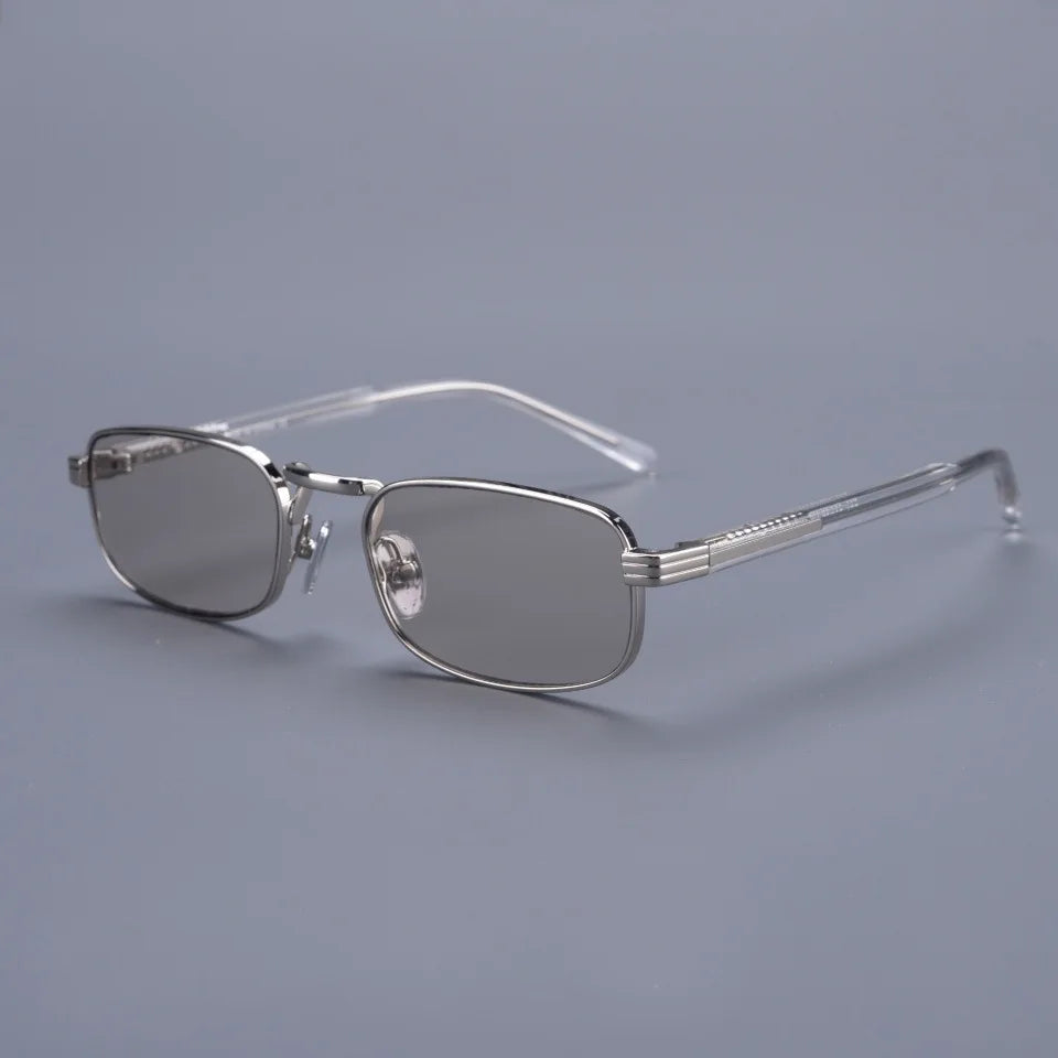 Small Square Top Quality Titanium Acetate Women Sunglasses Luxur Brand Designer Personality Retro Outdoor Men Sun Glasses UV400