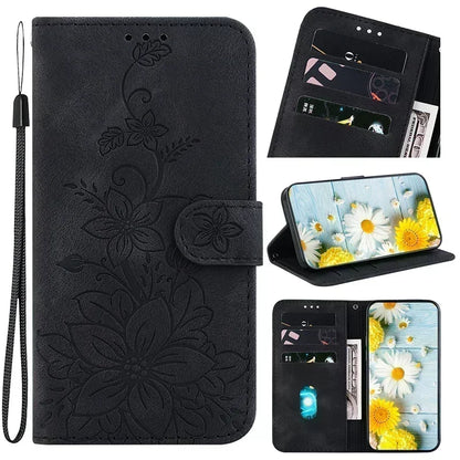 Leather Phone Case For iphone 15 14 13 12 11 Pro Max XS XR 7 6 6 6s Plus SE SE3 se4 2024 Wallet Lanyard Cover
