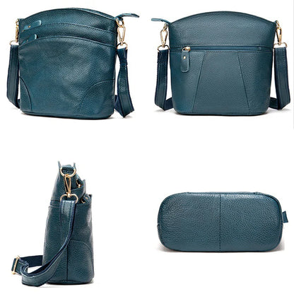 Genuine Leather Women Messenger Bags Cow Leather Crossbody Shoulder Bag Small Female Handbags Capacity Phone Bag for Girls