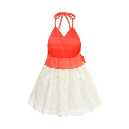 2026 Baby Girls Moana Halter Dress Role Playing Princess Dress Summer Clothing Hawaii Toddler Vaiana Cute Mini Sundress 1-6Y