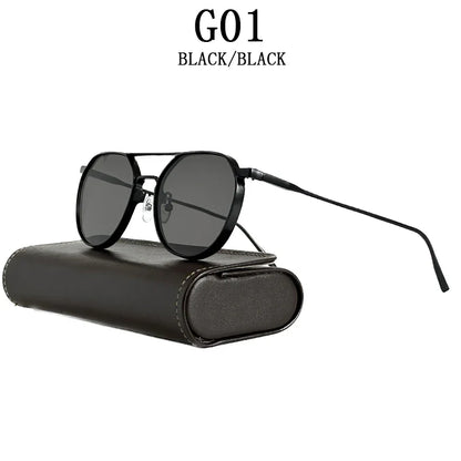 Heavy Metal Sunglasses For Men Round Steampunk Sunglasses Women Trendy Luxe Punk Fashion Glasses Gafas De Sol Hombre Zonnebril