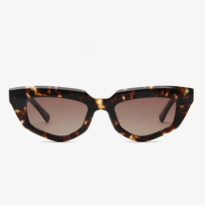 Fashion Retro Small Frame Cat Eye Women Polarized Sunglasses Trendy Personality Multilateral 3D Acetate Men SUN Glasses UV400