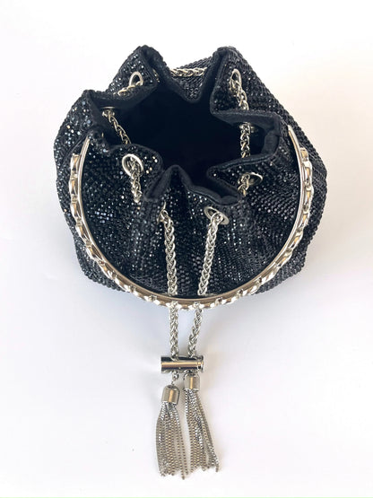 Dinner bag Handle Shining Rhinestones Evening clutch Bag Sparkling, Elegant, Exquisite Dinner Party Handbag party wedding Bag