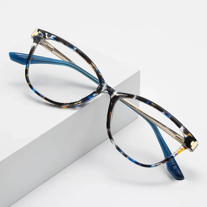 Classic Square Anti Blue Light Blocking Reading Glasses Women Prescription Glasses Computer Lightweight Eyeglasses LS231