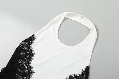 Lace Patchwork Long Dresses Woman Halter o-Neck Off Shoulder Backless Robe Midnight Prom Party Elegant Skinny Vestidos