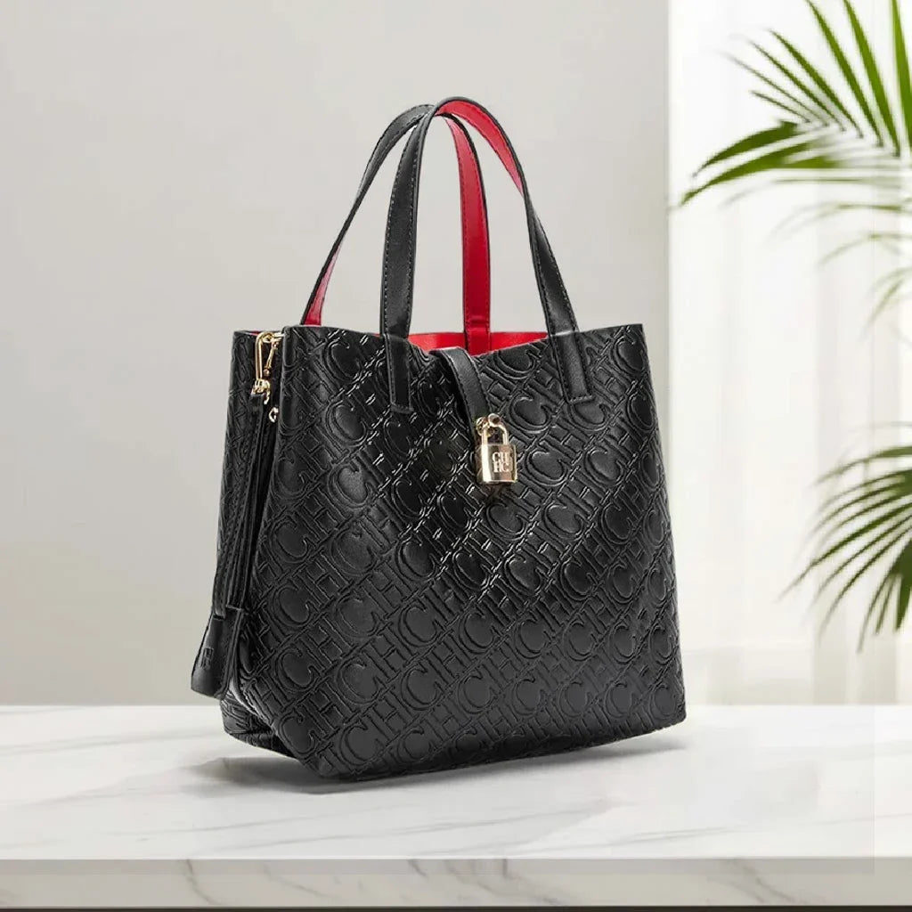 Fashion Brand Women's Handbag Large Capacity Casual Diagonal letter Silver Fox Is PU Leather Shoulder Bag