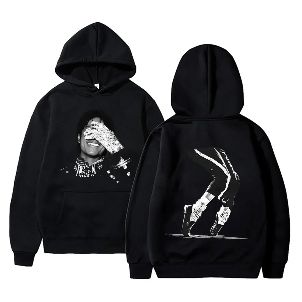 Michael Jackson King of Pop Graphic Hoodie Men Women Vintage Gothic Rock Sweatshirt Male Hip Hop Punk Oversized Pullover Hoodies