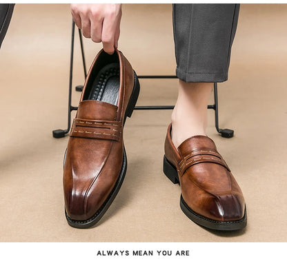 Mens Formal Business Oxford Shoes European Style Classic Comfortable Dress Shoes for Men
