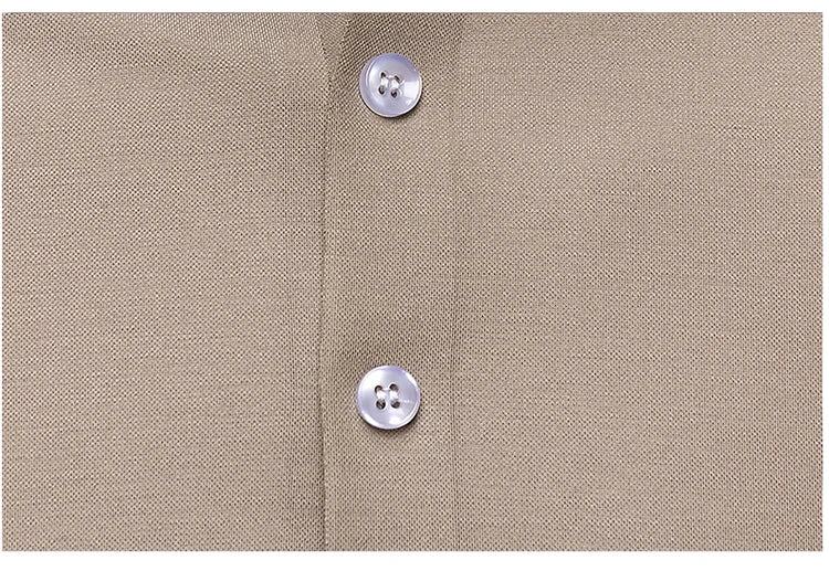Mulberry Silk Men's Polo Shirts Luxury Long Sleeve Solid Color Golf Male T-shirts Spring Autumn Business Casual Man Tees