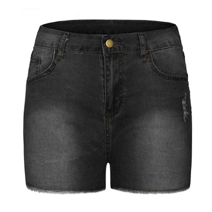 Sexy Hot Slim Denim Shorts Women Fashion Trendy All-match Solid Color Tight High Waist Short Jeans Lady Commuting Cowboy Outfits