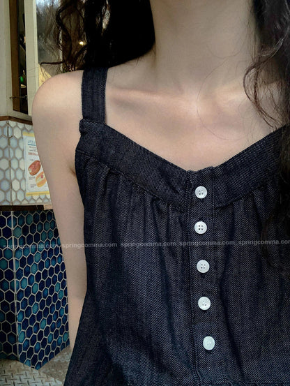 Korean Sle ort Denim Overalls Women's Faionable Summer Dr Vest Dr No Brand Commute Sle 00% Other Material