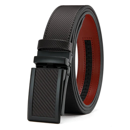 Men Belt Genuine Leather High Quality Buckle Jeans Cowskin Casual Belts Business Cowboy Male Automatic Buckle Belt 115cm 125cm