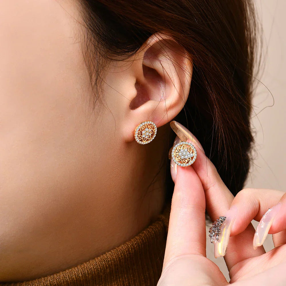 Sparkling Moissanite Earrings for Women D VVS1 Color Pass Diamond Test Solid S925 Sterling Silver Wedding Jewelry Gift