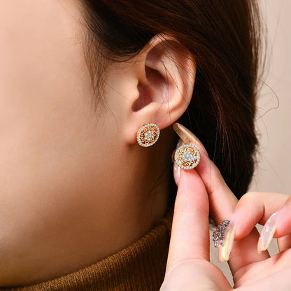 Sparkling Moissanite Earrings for Women D VVS1 Color Pass Diamond Test Solid S925 Sterling Silver Wedding Jewelry Gift