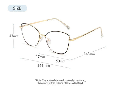 New Fashion Cat Eye Polarized Sunglasses Magnetic Clip-On Myopia Optical Glasses Customizable Prescription 7015