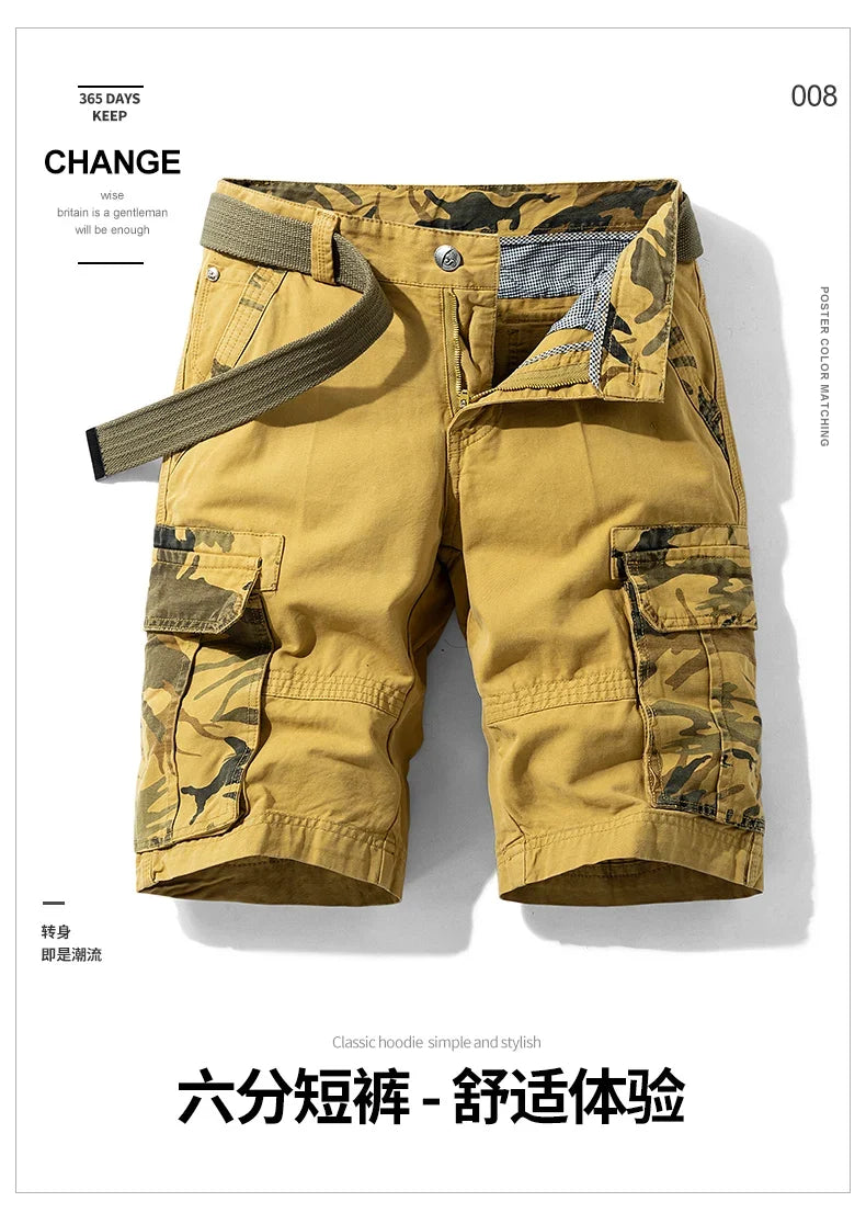 Breathable Lightweight Loose Sports Daily Wear Shorts Men Summer Casual Shorts Men Cargo Shorts Multi Pocket Outdoor Work Shorts