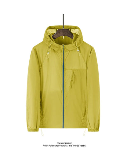 Summer Windbreaker Men Women Lightweight Sun Protection Jacket Unisex Camping Climbing Hiking Outdoor Waterproof Coat