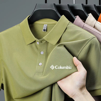 High End Brand New Men's Lapel Polo Shirt Summer Exquisite Letter Print Short Sleeve T-Shirt Business Leisure Fashion Men's Wear