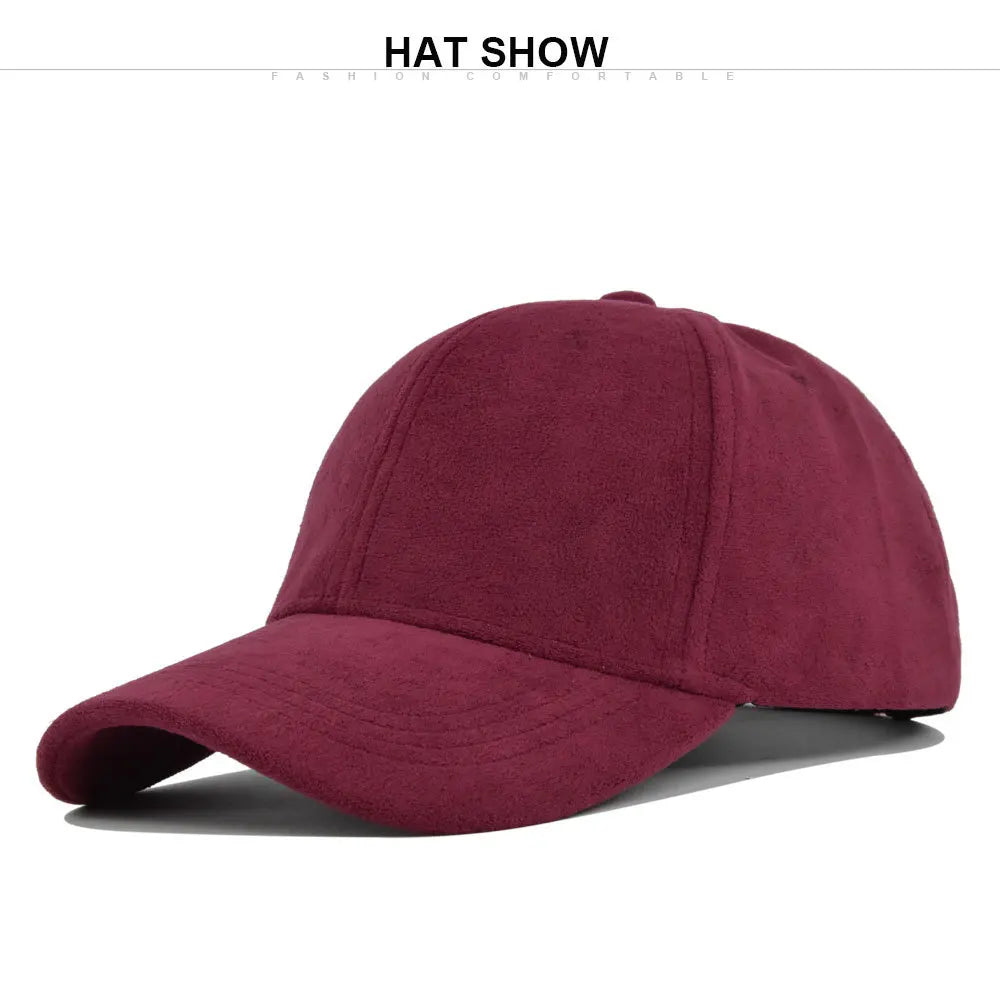 Fashion Baseball Caps For Men Women Autumn Winter Solid Retro Snapback Hip Hop Hat Unisex Street Adjustable Sun Visor Caps