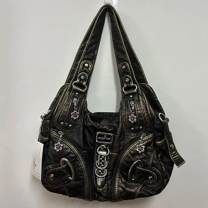 Vintage Women Handbags Fashion Shoulder Bag Large Tote Top-handle Shopping Pack Multifunctional Satchel Lady Hobos Purse