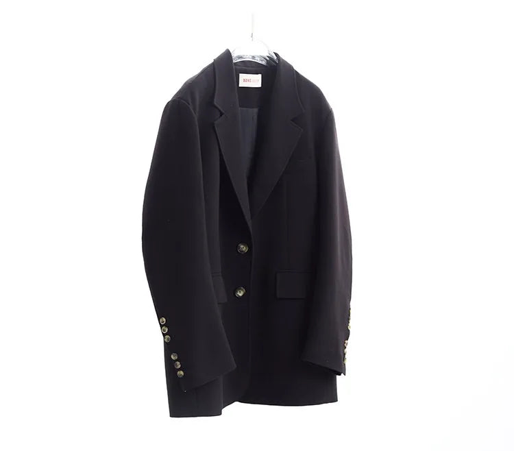 A Must-Have for Commuting~ 2026 Spring Women's Plus-Size Casual Blazer with Shoulder Pads, Oversized Loose Fit with a High-End Feel