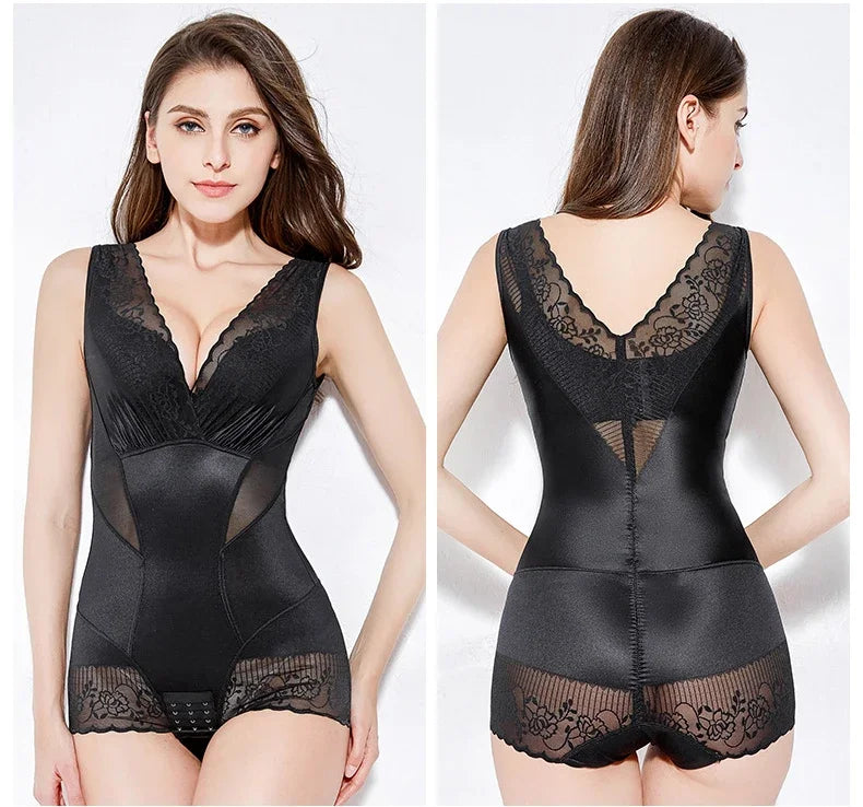 Women Bodysuits Shapewear Control Waist Trainer Body Shaper Slimming Underwear Tummy Trimmer Postpartum Rompers Butt Lifter