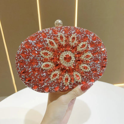 Luxurious Diamond-Encrusted Rhinestone Crossbody Small Handbag Versatile Elegant Women's Fashion Accessory