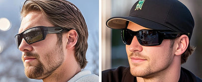 Polarized glasses Wrap Around Sports Sunglasses for Big Heads Men Women UV400 Sun Glasses 8232