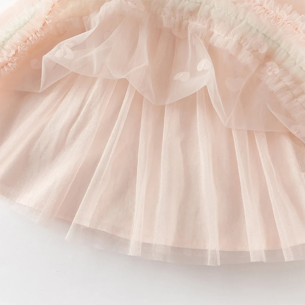 Children Princess Mesh Dress Girls Clothes Autumn Spring Long Sleeve Kids Elegant Dress Sweet Outdoor Party DB1261889