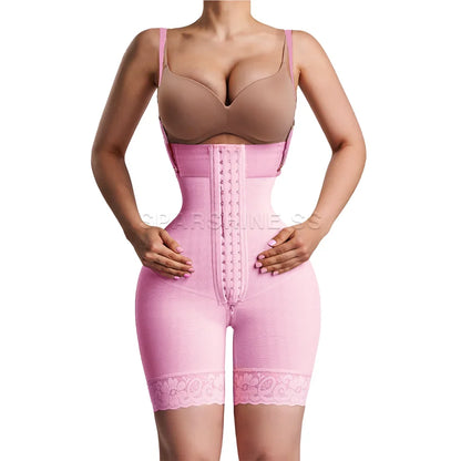 Women's Underwear Double High Compression Hourglass Girdle Waist Trainer Butt Lifter Post-operative Shorts Fajas Colombianas