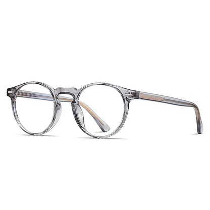 Round Blue Light Reading Glasses Women Eye Glasses Frame for Women Retro Plastic Titanium Anti-Blue Light Computer Eyewear