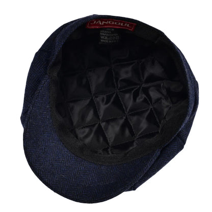 Kids Newsboy Caps Small Size Boy Woolen Tweed Flat Cap Herringbone Girl Infant Toddler Youth Beret Hat for Child