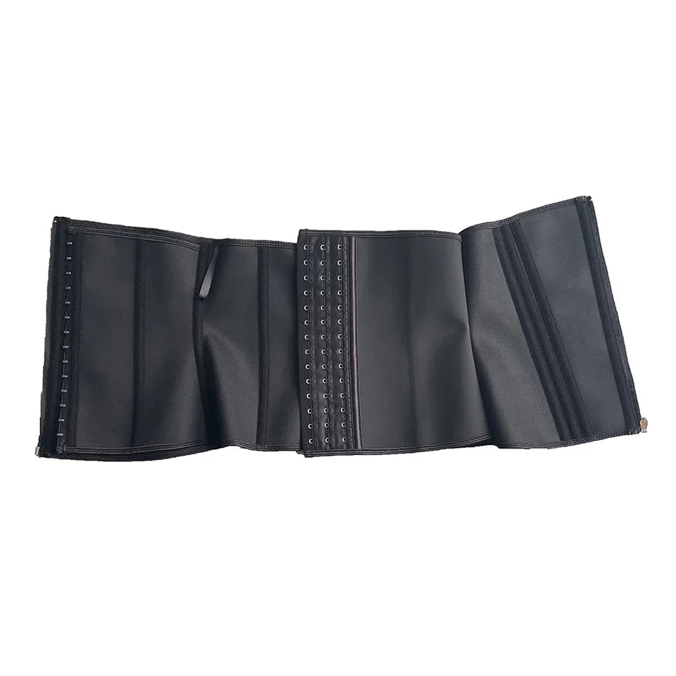 Women Plus Size Fajas Waist Trainer Corset Tummy Control Zipper Vest Body Shaper Cincher Shapewear Slimming Belt Sports Girdle