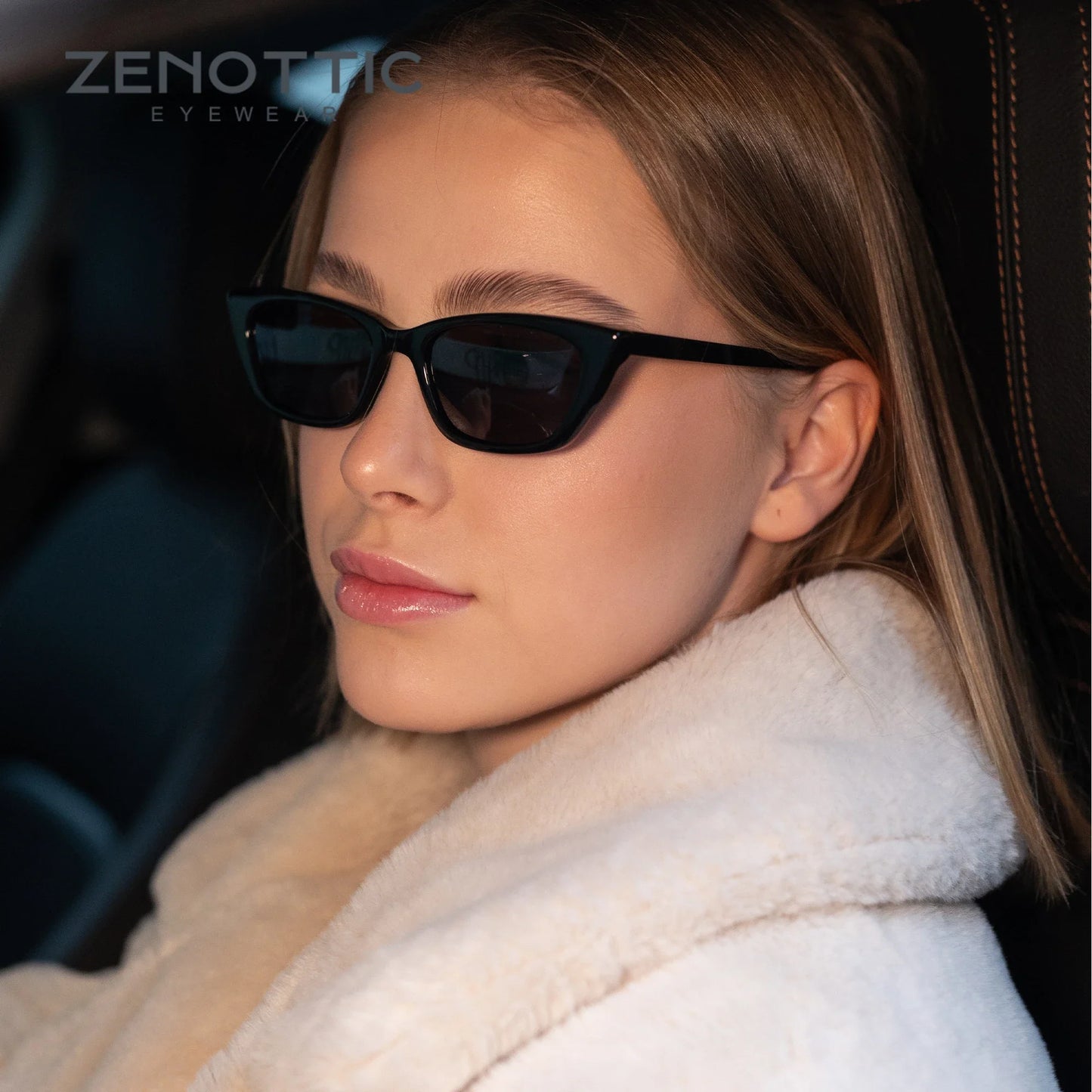Retro Small Cat Eye Polarized Sunglasses Handmade Pure Acetate Fashion Ladies Sun Glasses Shade