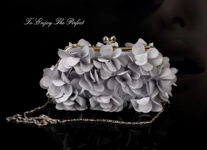 Wedding Dress Bag 8 Colors White Bride Clutches Ladies Blue Party Handbag Woman Purple Evening Flower Bags Floral Wedding Clutch