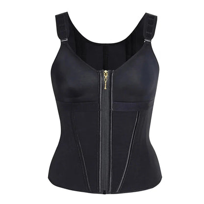 Waist Trainer Corset for Women Tummy Control Sport Workout Body Shaper Vest Steel Boned Overbust Bustier Top