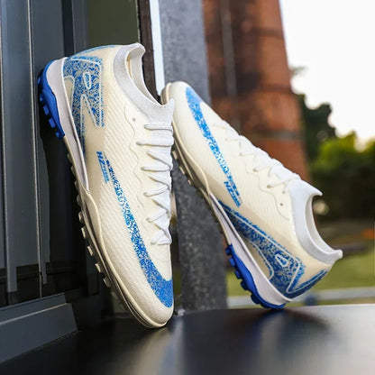 New Men Football Boots Match Indoor Breathable Ultralight Grass Cleats Soccer Shoes Long Spikes Sneakers Training Drop Shipping