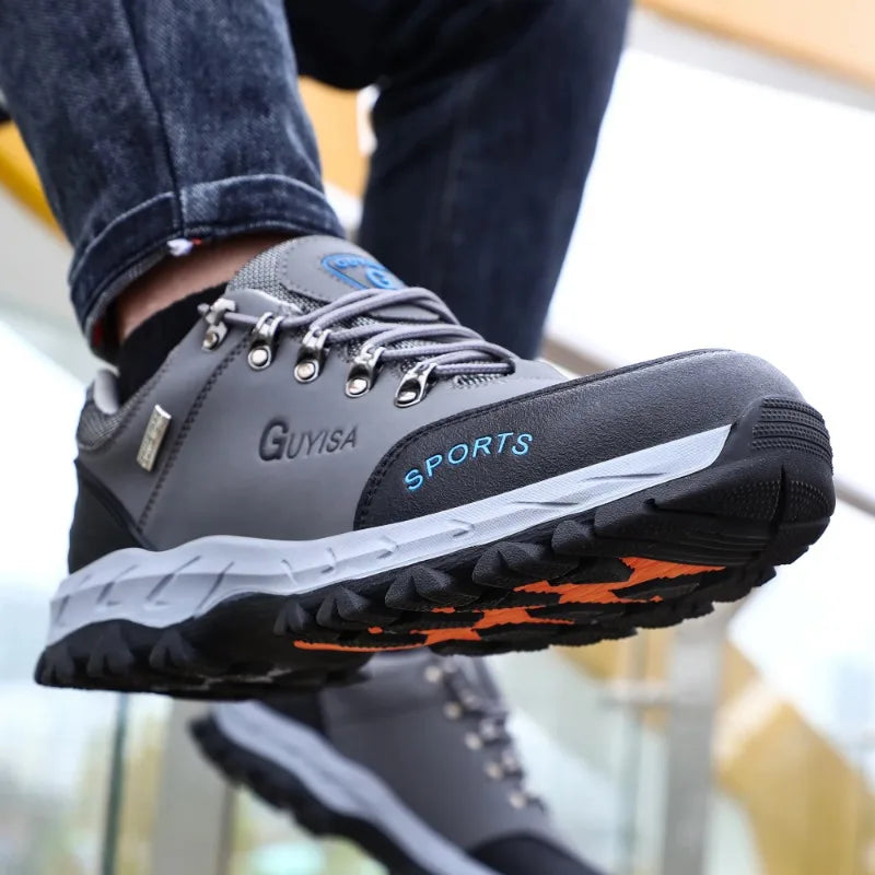 2024 New Winter Plush Safety Work Shoes For Men Waterproof Indestructible Steel Toe Cap Anti Nail Construction Shoes Male Boots