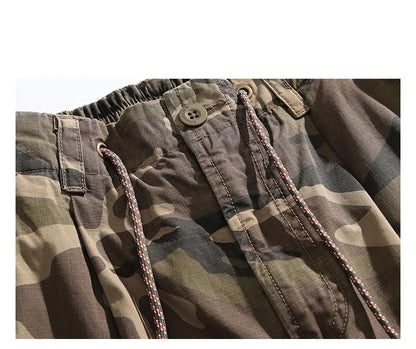 High Quality American Retro Ast Craft Camouflage Cargo Pants For Men Clothing Outdoors Tactical Pants Casual Baggy Trousers Male