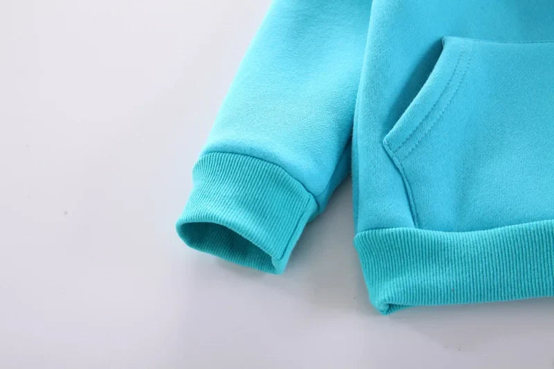 New Autumn Winter Fashion Baby Girls Clothes Children Boys Thicken Hoodies Pants 2Pcs/Set Toddler Sports Costume Kids Tracksuits
