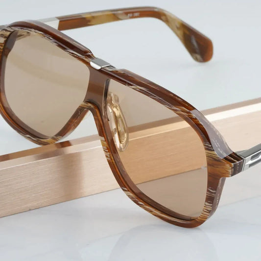 Ins Oversized Handmade Sunglasses Thick Acetate Luxury Fashion Desige Vintage UV400 High Quality Eyeglasses with Case for Gift
