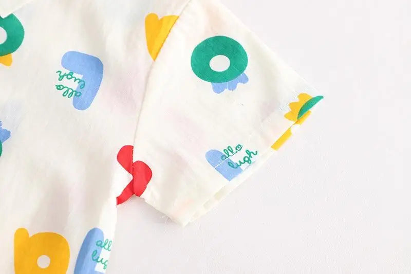 Children Boys Girl Clothes Suit Summer Kids Causal Full Letter Printed Cars Shirt Shorts 2Pcs/Set Kids Toddler Infant Clothing