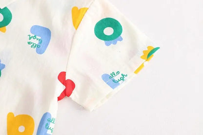 Children Boys Girl Clothes Suit Summer Kids Causal Full Letter Printed Cars Shirt Shorts 2Pcs/Set Kids Toddler Infant Clothing