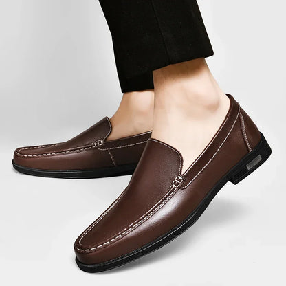 Male Comfy Walking Shoe Genuine Leather Slip on Mens Loafers New Trend Casual Shoes Men Designer Moccasins Hot Sale Drive Shoes