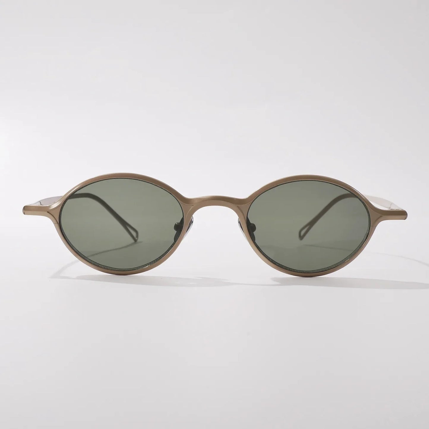 New Top Quality Titanium Summer Women Versatile Oval Sunglasses Outdoor Fashion Beach Driving Sunscreen UV400 Men Sun Glasses