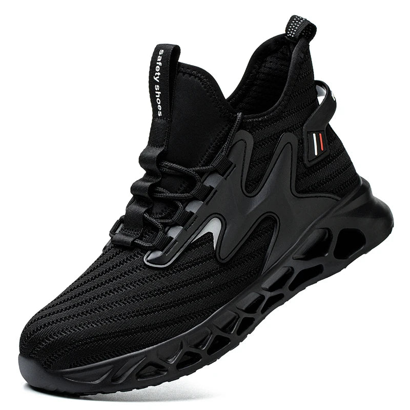 Lightweight Breathable Sneakers Work Hiker Boots Puncture-proof Outsole Construction Work Shoes Men Protection Safety Shoes