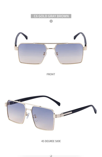 2023 Square Sunglasses For Men Luxe Sunglasses Women Trendy Vintage Fashion Glasses Sun Gafas De Sol Hombre Lunette Soleil Femme
