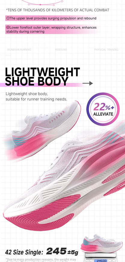 Marathon Racing Carbon Plate Men's Running Shoes Ultra Light Shock Absorption Training Women's Sports Shoes